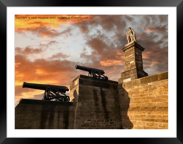 Lord Collingwood Monument Tynemouth Framed Mounted Print by Kevin Maughan