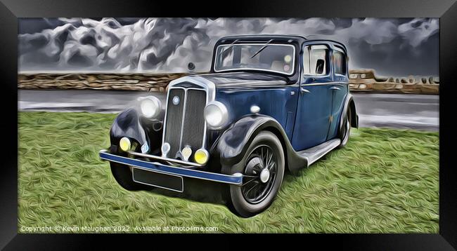1935 Lanchester 10 Classic Car (Digital Art) Framed Print by Kevin Maughan