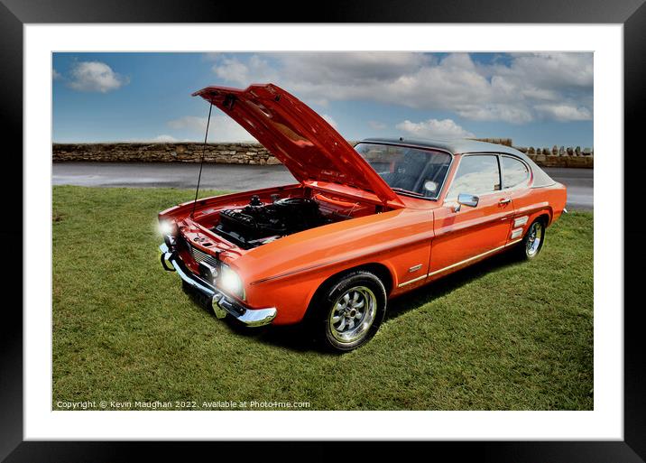 1972 Ford Capri Framed Mounted Print by Kevin Maughan