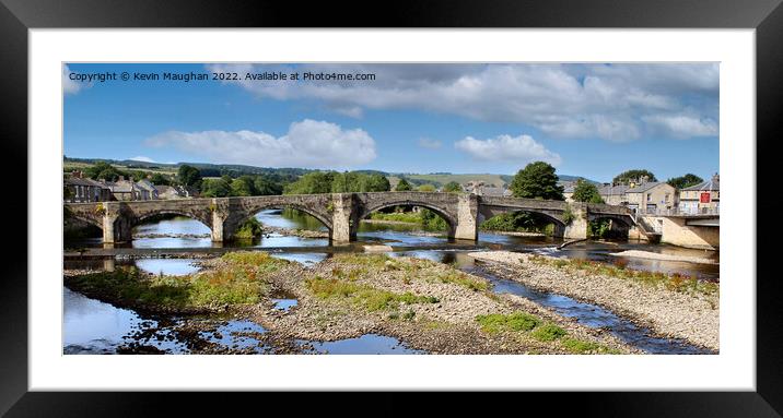 The Pedestrian Bridge At Haydon Bridge Framed Mounted Print by Kevin Maughan