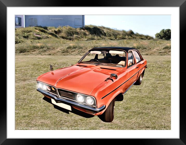1977 Vauxhall Viva (Digital Art) Framed Mounted Print by Kevin Maughan