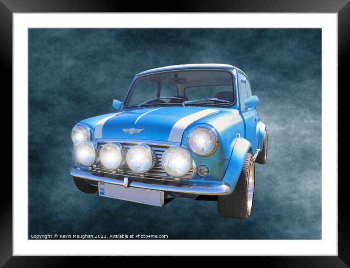 A Classic Mini Adventure Framed Mounted Print by Kevin Maughan
