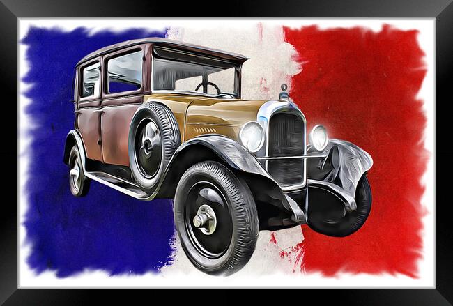 The Timeless Beauty of a Vintage Citroen Framed Print by Kevin Maughan