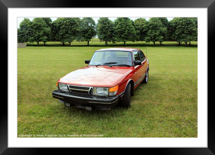 Saab 900 Hard Top 1984 Framed Mounted Print by Kevin Maughan