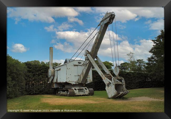 1931 Ruston Bucyrus 25-RB Steam Shovel Framed Print by Kevin Maughan