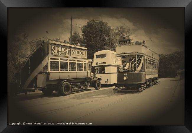 Vintage Transport Delights Framed Print by Kevin Maughan