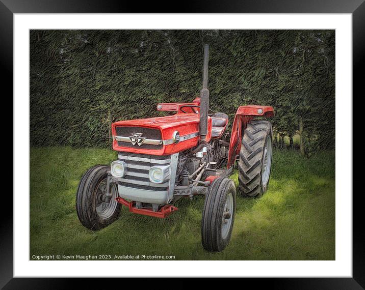 "Fiery Farming Force" Framed Mounted Print by Kevin Maughan