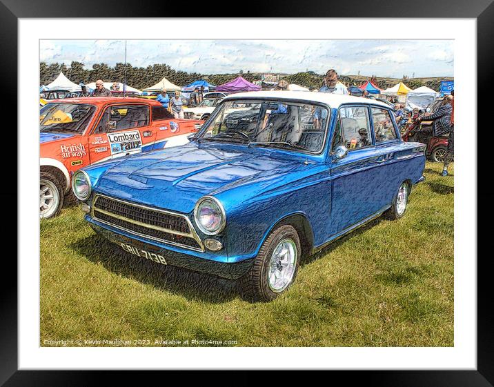 Ford Cortina Mark I Framed Mounted Print by Kevin Maughan