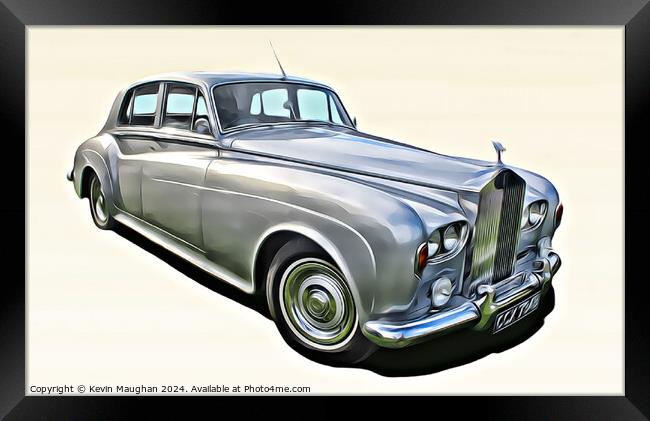 Rolls Royce 1964 Silver Cloud Framed Print by Kevin Maughan