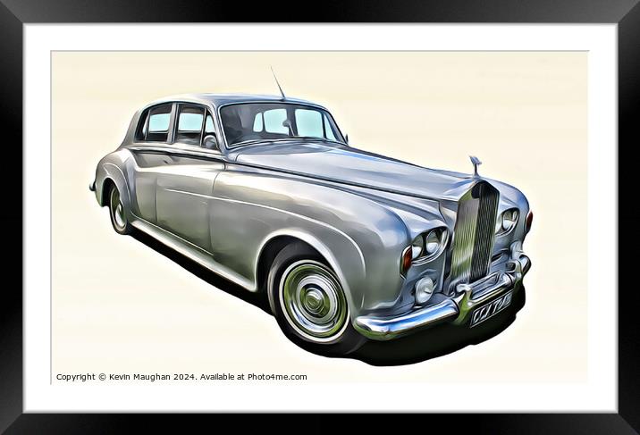 Rolls Royce 1964 Silver Cloud Framed Mounted Print by Kevin Maughan