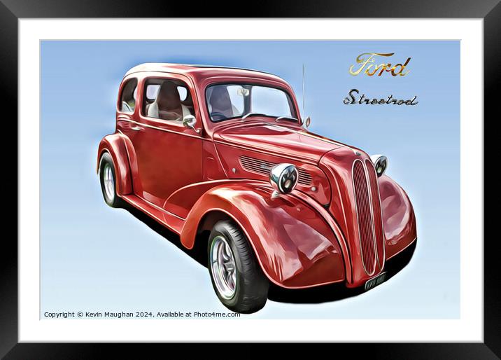 Ford Pop Streetrod Framed Mounted Print by Kevin Maughan