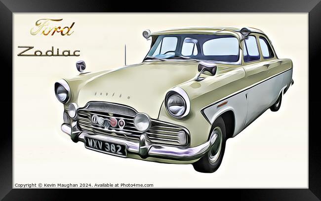 1959 Ford Zodiac  Framed Print by Kevin Maughan