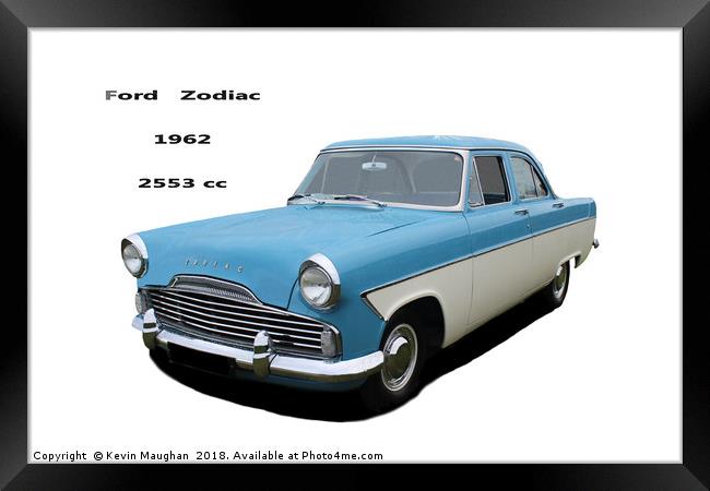 Ford Zodiac 1962 Framed Print by Kevin Maughan