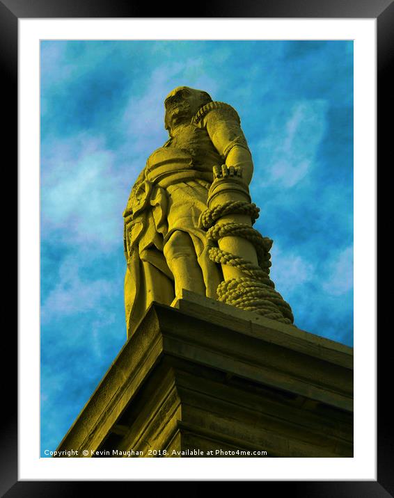 Admiral Lord Collingwood Monument Framed Mounted Print by Kevin Maughan