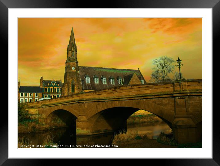 Telford Bridge At Morpeth Framed Mounted Print by Kevin Maughan
