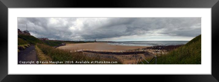 Mesmerizing Tynemouth Beach Scenery Framed Mounted Print by Kevin Maughan