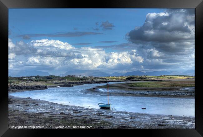 Dramatic Angelsy, an Island in Wales, UK Framed Print by Philip Brown