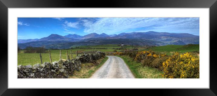 Road to Paradise - Panorama Framed Mounted Print by Philip Brown