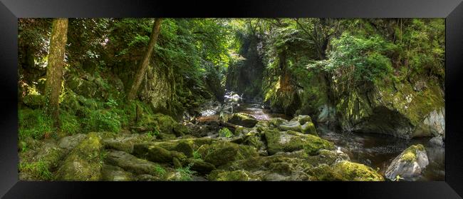 The Fairy Glen - Panorama Framed Print by Philip Brown