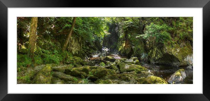 The Fairy Glen - Panorama Framed Mounted Print by Philip Brown