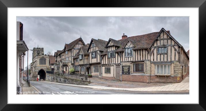 The Old Hospital, Lord Leycester Hospital, Warwick Framed Mounted Print by Philip Brown