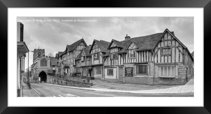 The Old Hospital, Lord Leycester Hospital, Warwick Framed Mounted Print by Philip Brown
