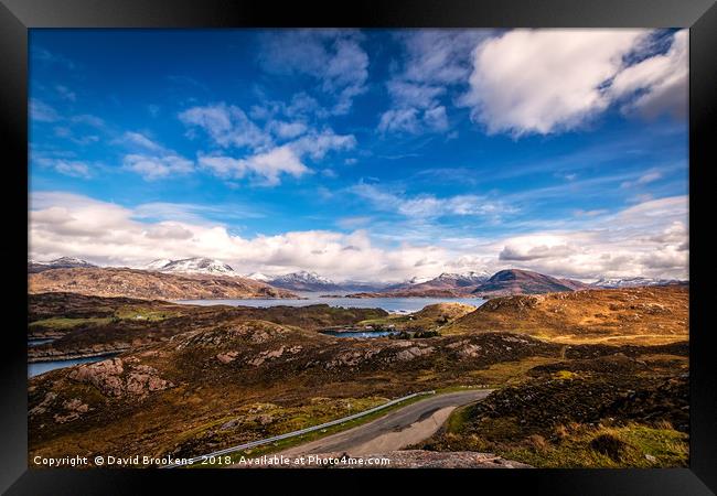 The Torridon Mountains Framed Print by David Brookens