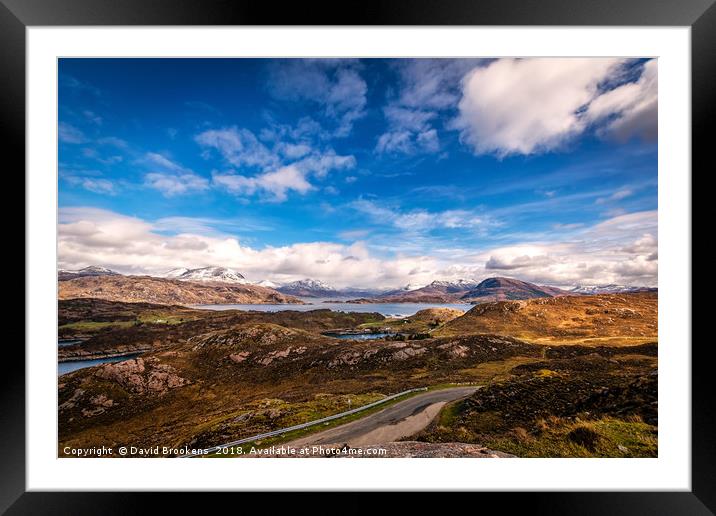 The Torridon Mountains Framed Mounted Print by David Brookens