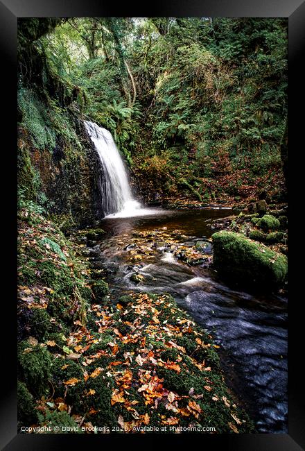 Autumn at the Fairy Glen Framed Print by David Brookens