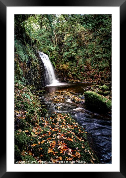 Autumn at the Fairy Glen Framed Mounted Print by David Brookens