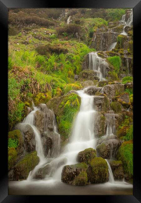 Outdoor waterfall Framed Print by Duncan Loraine