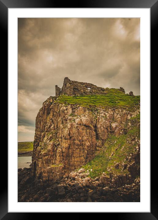 Duntulm Castle Framed Mounted Print by Duncan Loraine