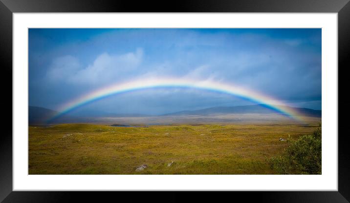 Rainbow at Glencoe Framed Mounted Print by Duncan Loraine