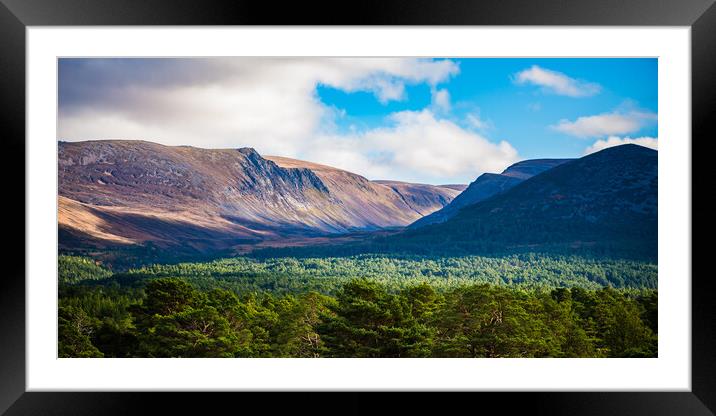 Cairngorm Mountains Framed Mounted Print by Duncan Loraine