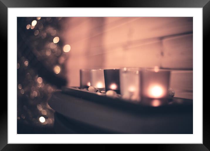 Candles Framed Mounted Print by Duncan Loraine