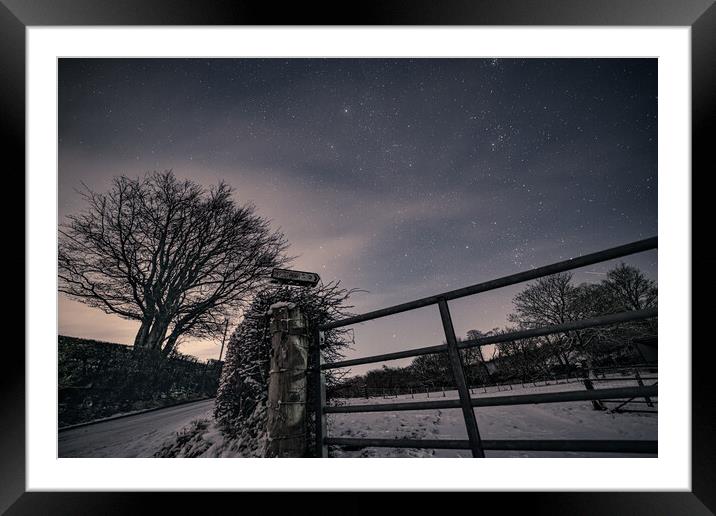 Nightscape Framed Mounted Print by Duncan Loraine