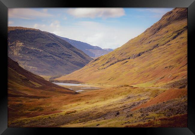 Outdoor mountain Glencoe Framed Print by Duncan Loraine