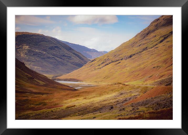 Outdoor mountain Glencoe Framed Mounted Print by Duncan Loraine
