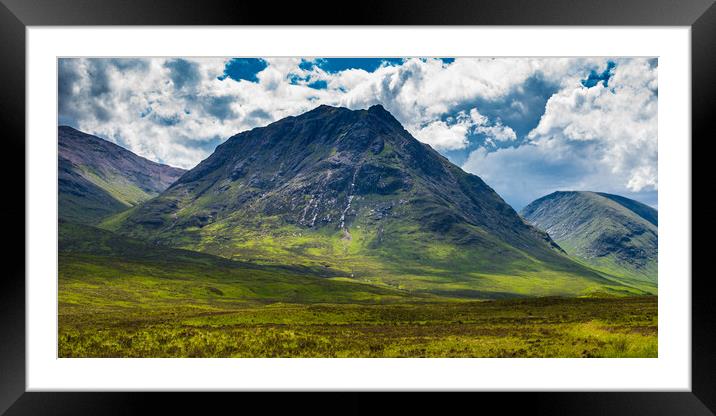 Outdoor mountain through Glencoe Framed Mounted Print by Duncan Loraine