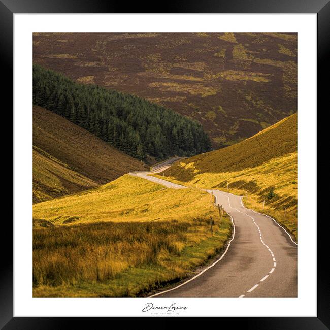 Road to Tomintoul Scotland Framed Print by Duncan Loraine