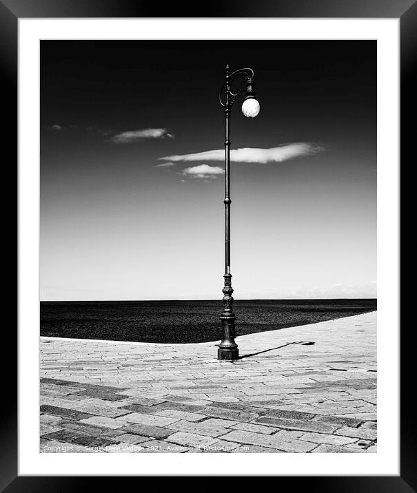 Street lamp Framed Mounted Print by Sergio Delle Vedove