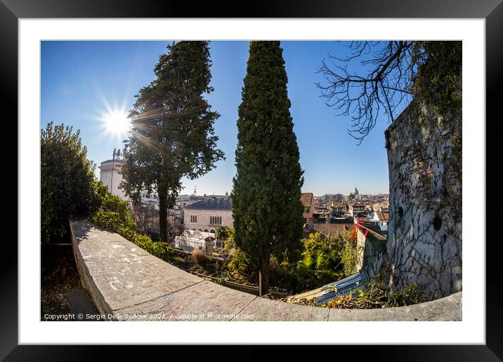 Panorama of Udine, Italy Framed Mounted Print by Sergio Delle Vedove