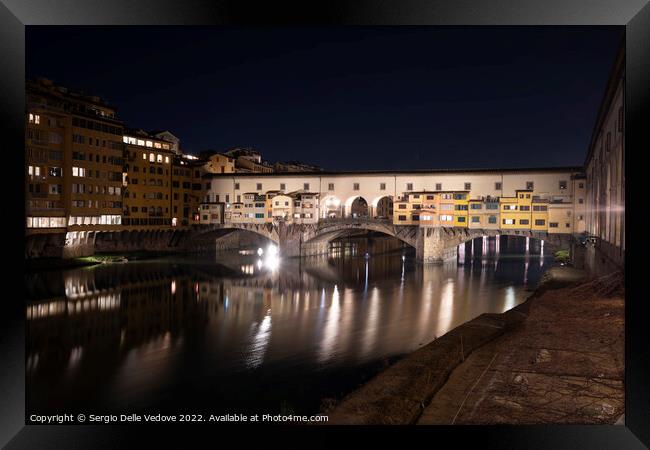 Ponte Vecchio bridge in Florence, Italy Framed Print by Sergio Delle Vedove