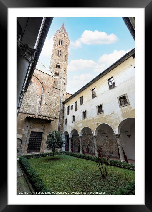 Badia Fiorentina - Monastery in Florence, Italy Framed Mounted Print by Sergio Delle Vedove