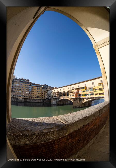 Ponte Vecchio bridge in Florence, Italy Framed Print by Sergio Delle Vedove