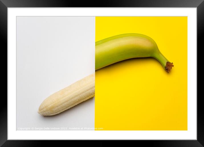 Banana cut Framed Mounted Print by Sergio Delle Vedove