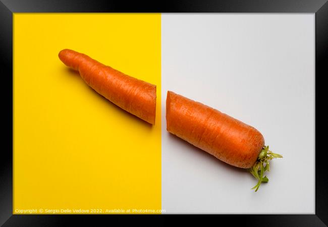 Carrot cut Framed Print by Sergio Delle Vedove