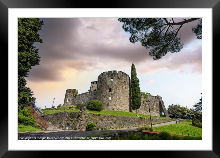 The castle of Gorizia, Italy Framed Mounted Print by Sergio Delle Vedove