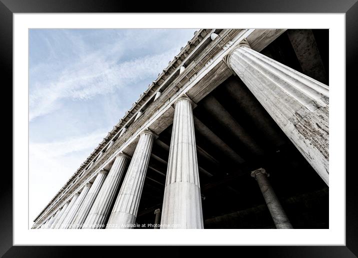 The ancient Agora in Athens, Greece Framed Mounted Print by Sergio Delle Vedove