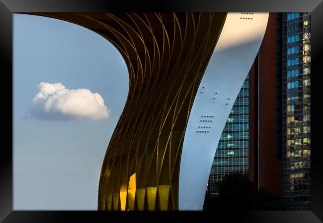 The Austria center in Vienna Framed Print by Sergio Delle Vedove